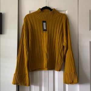 Mustard ribbed sweater